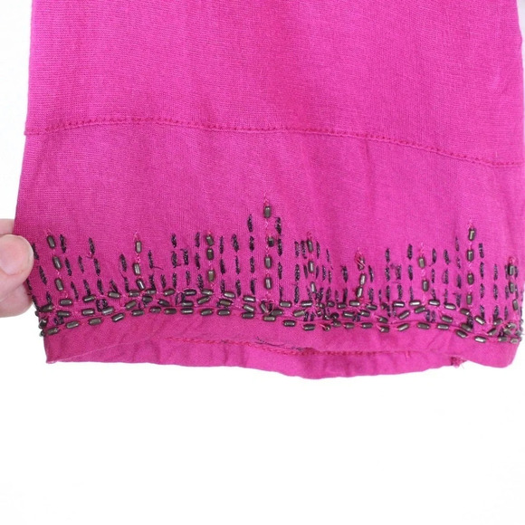 : Free People Beaded Embellished Square Neck Top - Size Small - Picture 4 of 8